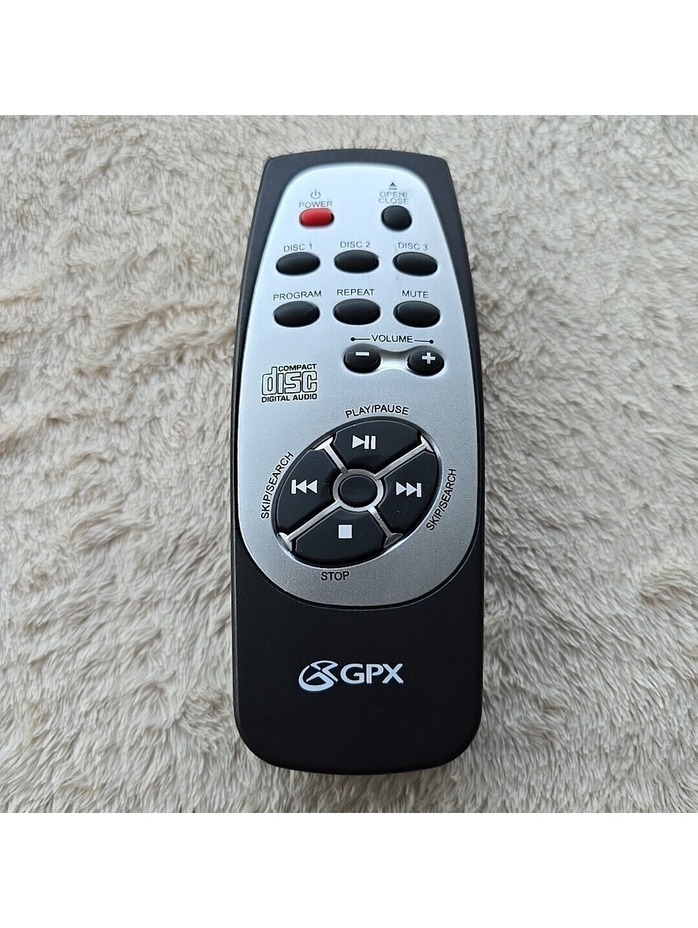 GPX HM3034 3 CD Player Remote Control  B22